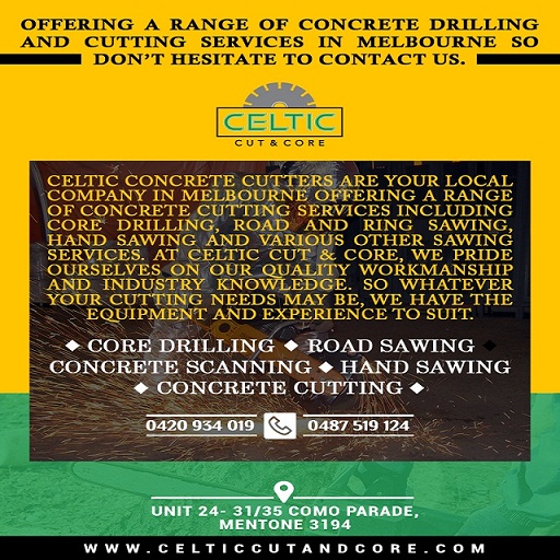 Celtic Cut & Core | Concrete Drilling Melbourne